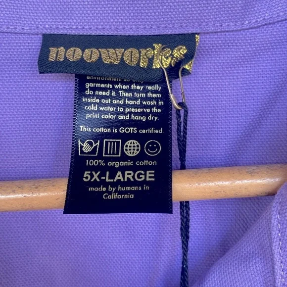 NWT Nooworks Organic Cotton Coveralls in Lilac/Lavender 5X